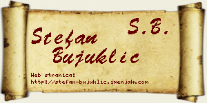 Stefan Bujuklić vizit kartica